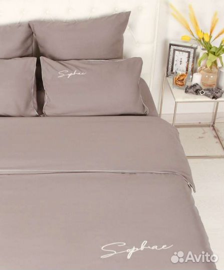 Постельное белье однотонное