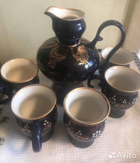 Набор кобальтовой посуды