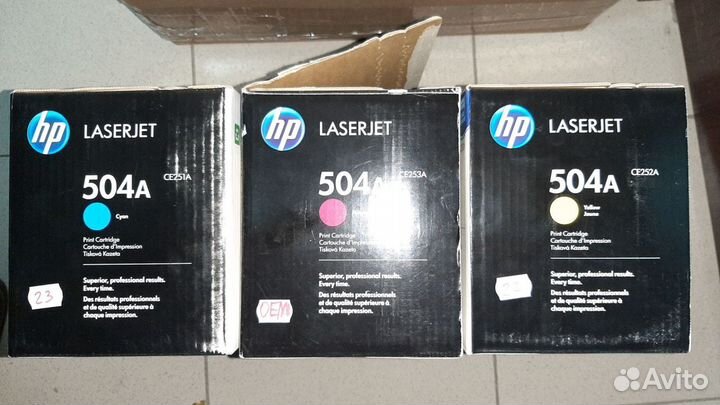 Картриджи HP 504A лазерные (7000 стр)