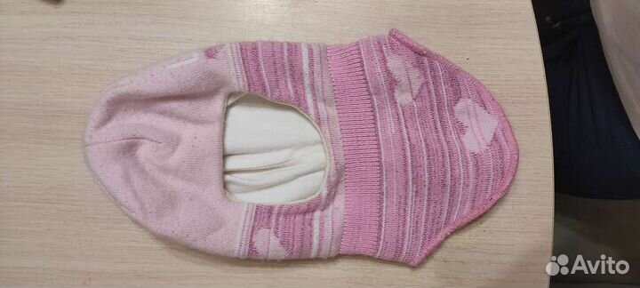 Шапка шлем для девочки 48 50