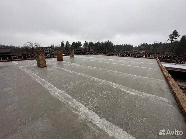 Монтаж плоской кровли из мембраны пвх, с НДС