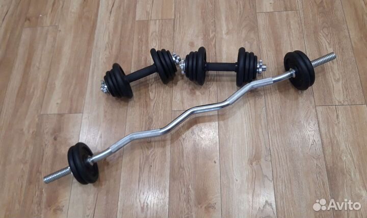 Гриф EZ, гантели, блины,штанга 42кг