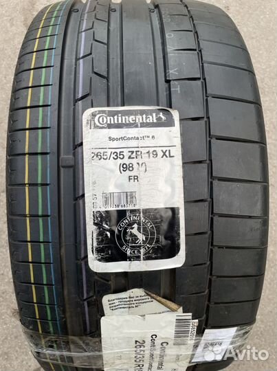 Continental ContiSportContact 6 265/35 R19 98Y