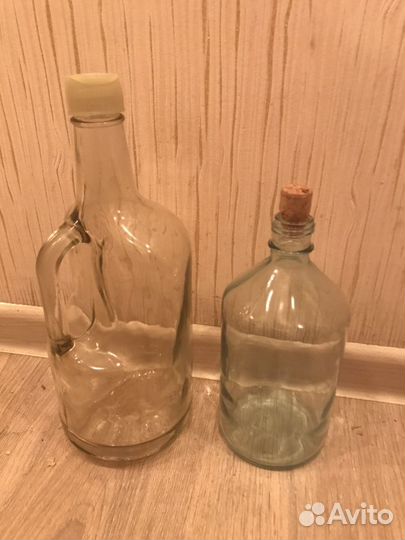 Бутылка 1л с закручивающейся крышкой, бутыль стекл