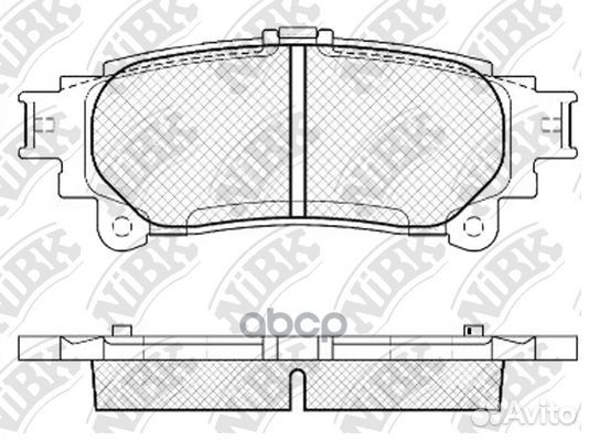 Колодки тормозные дисковые lexus RX 2008-2015 P