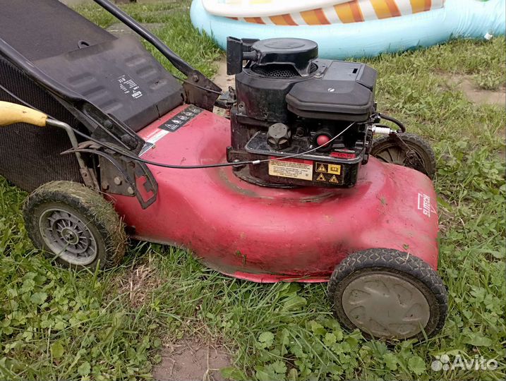 Газонокосилка бензиновая бу мотор briggs station