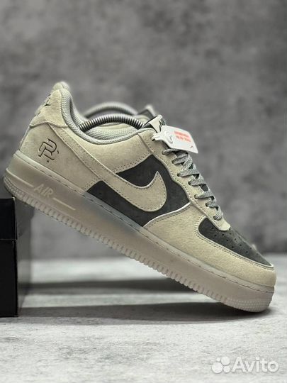 Кроссовки Nike Air Force 1 Grey Pavy (Арт.36741)