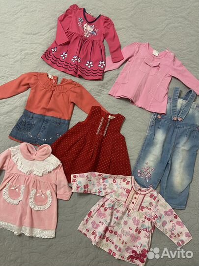 Летние вещи пакетом для девочки (5-12 мес)