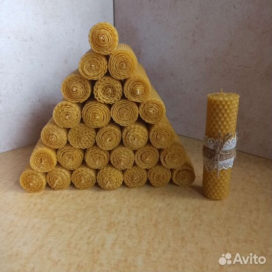 Свечи из натуральной пчелиной вощины