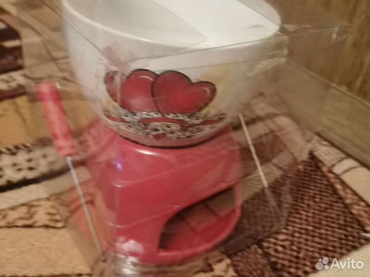 Набор для фондю сердечки новый