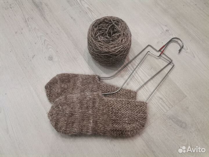 Укороченные носки из собачьего пуха