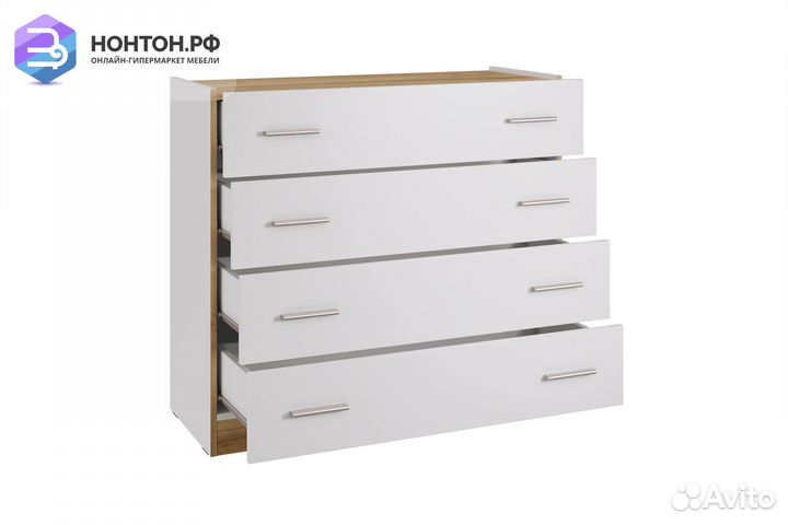 Комод Fresco км-100 белый / дубвотан