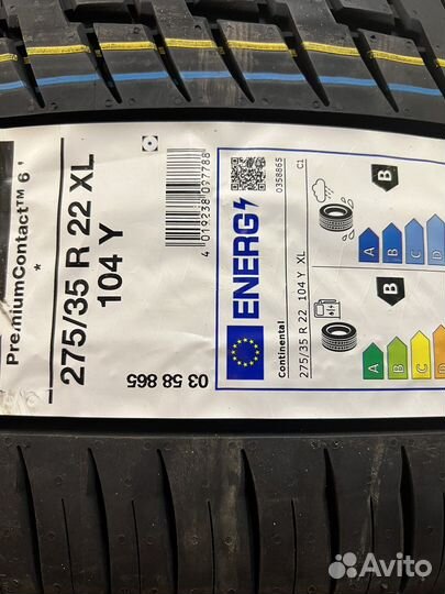 Continental PremiumContact 6 SUV 275/35 R22 и 315/30 R22