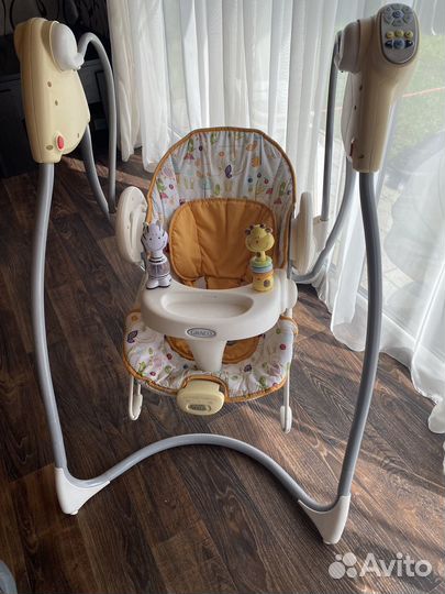 Детские электронные качели graco