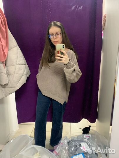 Свитер вязаный оверсайз