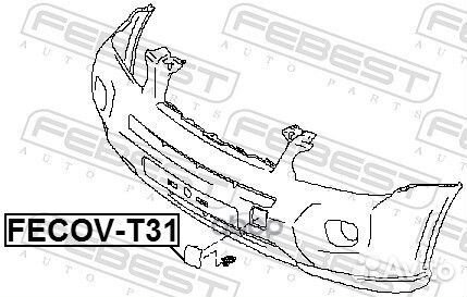 Заглушка бампера fecovt31 Febest