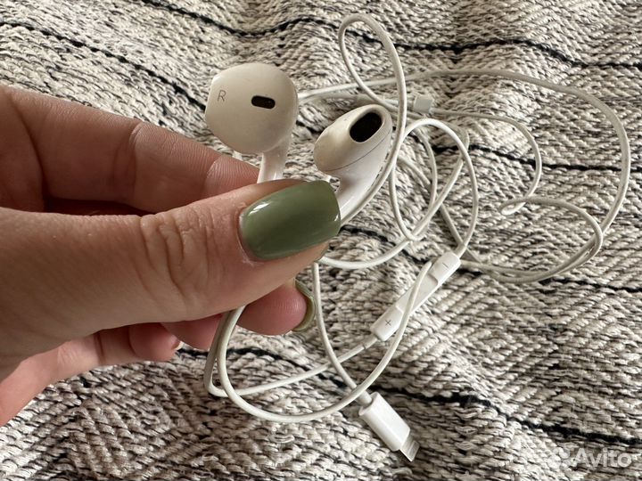 Наушники для Айфона apple earpods lightning 3,5 mm