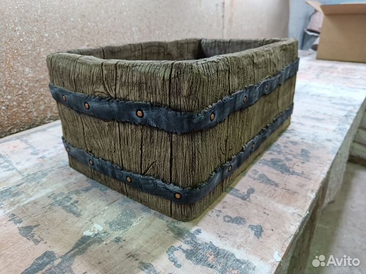 Кашпо, вазон, горшок, клумба, цветочница из бетона