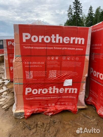 Керамические Блоки Porotherm 38 Thermo