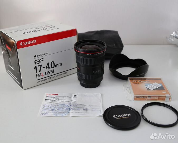 Объектив Canon EF 17-40mm f/4L USM