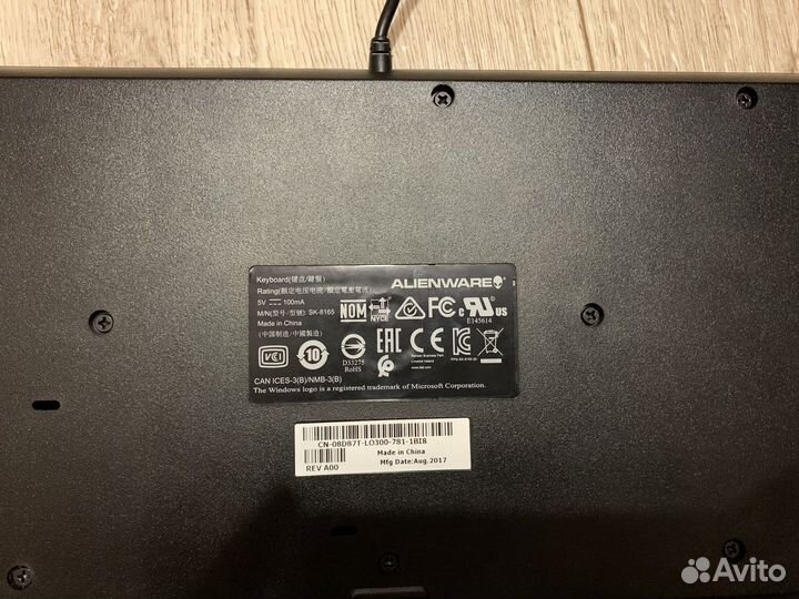 Клавиатура Dell Alienware