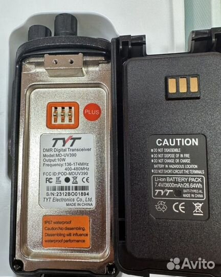 DMR радиостанция TYT MD-UV390 10W AES-256