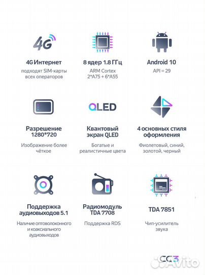 Магнитола Teyes CC3 LADA Priora (серая)