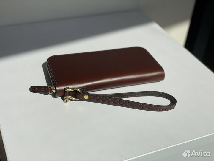 Мужской кожаный клатч ручная работа