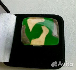 Зеленый перстень Часы Слава,часы-кулонЧайка