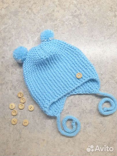 Шапка детская вязаная