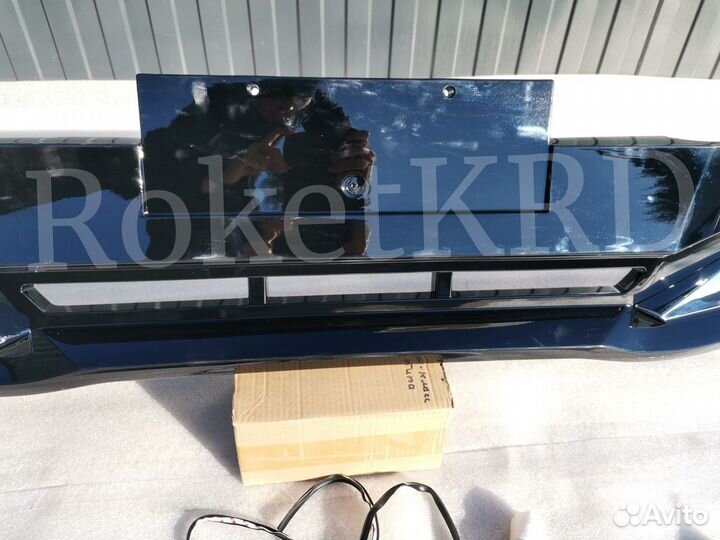 Губа Toyota Land Cruiser Prado 120 Черная