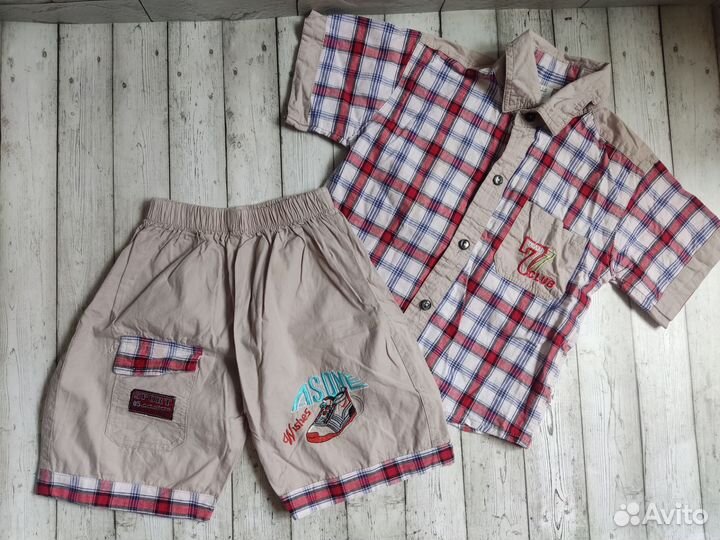 Летняя одежда пакетом для мальчика 98 104