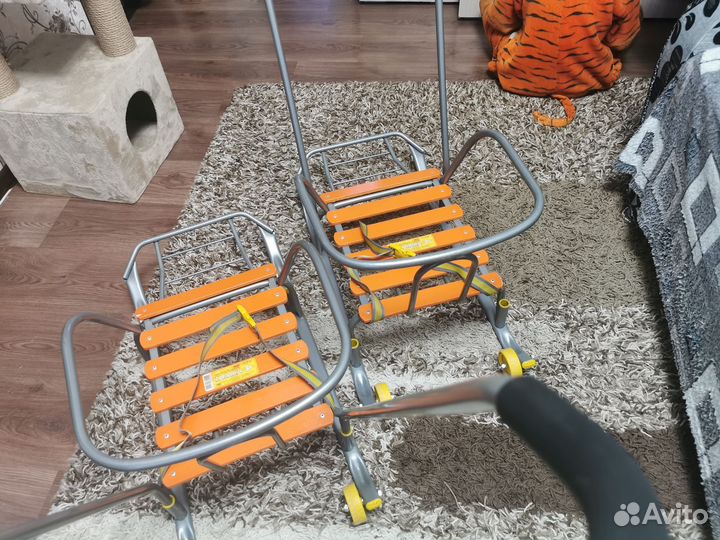 Детские санки с колесами