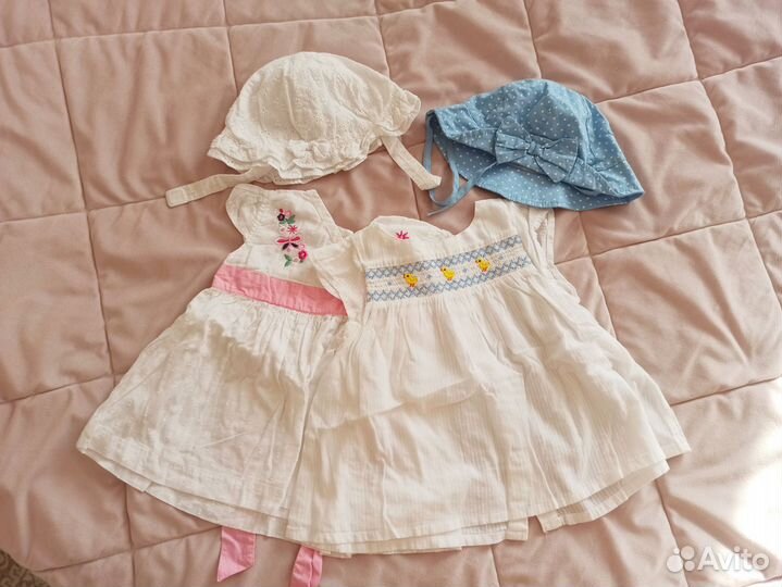 Одежда на девочку 9-18 м