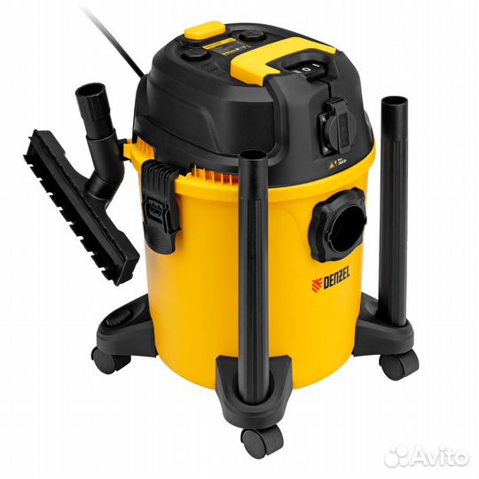 Пылесос строительный RVC20, 1400 Вт, бак 20 л, шла