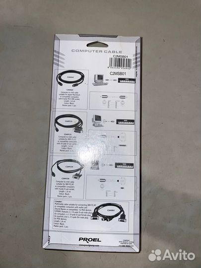 Аудио кабель для midi и компьютера