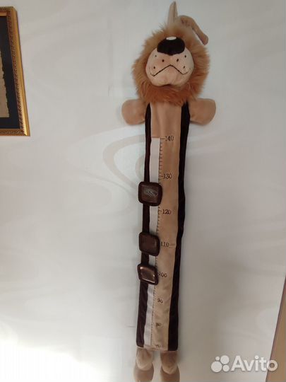 Ростомер детский.Gulliver.Лëвушка, мягкая игрушка