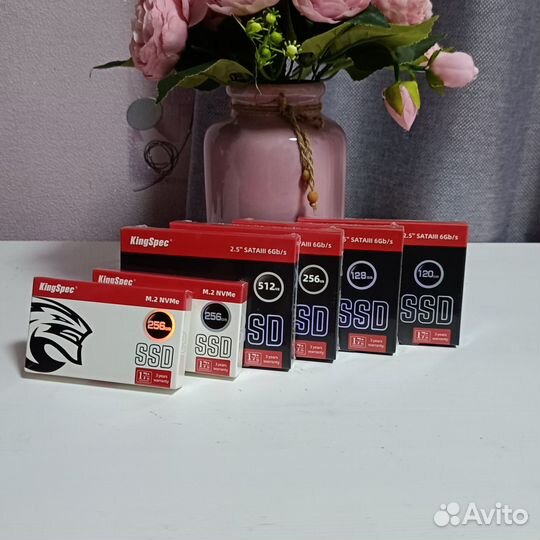 SSD kingspec 128GB/256GB/512GB(новые)