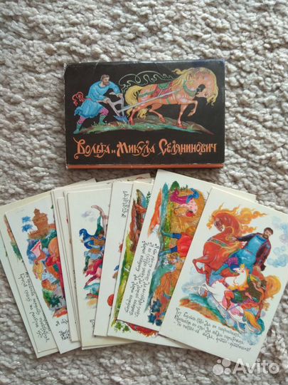 Открытки СССР Буратино,Муха -Цокатуха и сказки