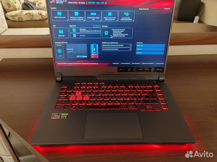 Игровой ноутбук asus rog strix g513, 2k 6800h 3060