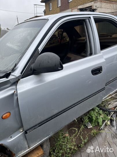 Дверь передняя левая hyundai accent