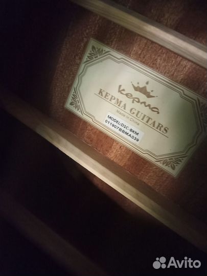 Акустическая гитара Kempa D1C Black Matt