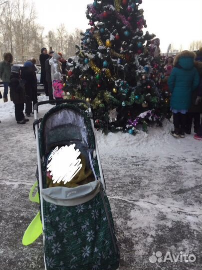 Санки коляска с колесами