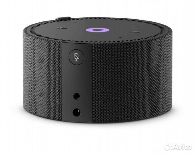 Яндекс Станция Мини (с часами), чёрная,красная