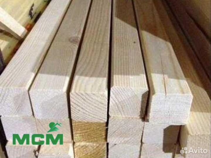 Брус строганный из натуральный сосны