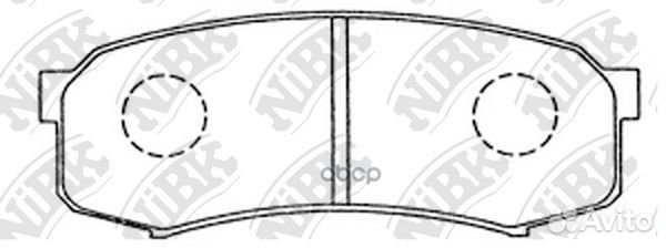 Колодки тормозные дисковые зад PN1243 NiBK