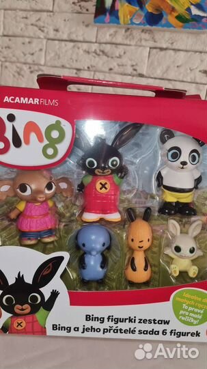 Фигурки bing banny набор 6 шт новый оригинал