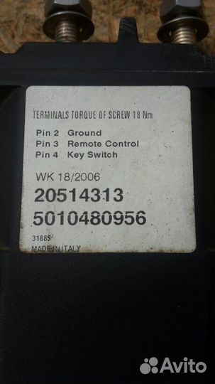 Контактор массы Renault Magnum 440 Dxi DXI12 2006