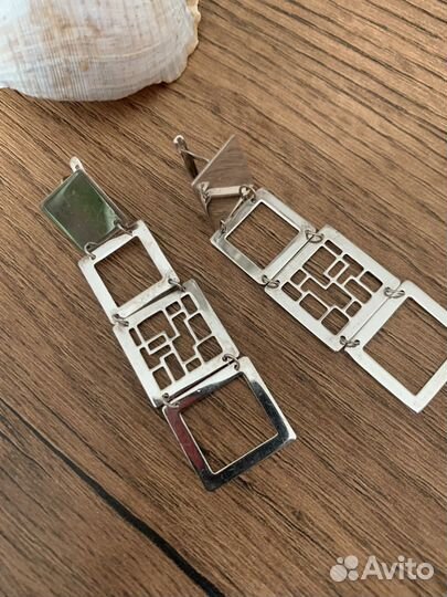 Серьги серебро