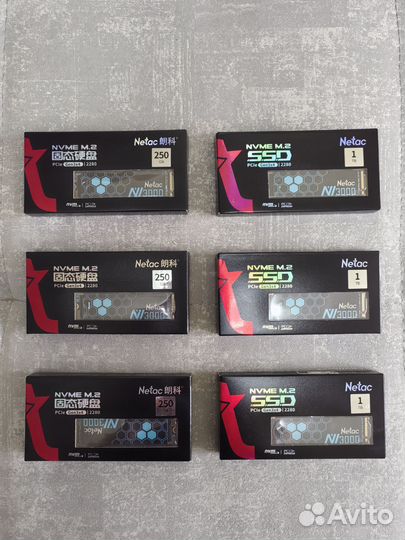 SSD M2 nvme Netac на 256 GB / 1 TB - новые